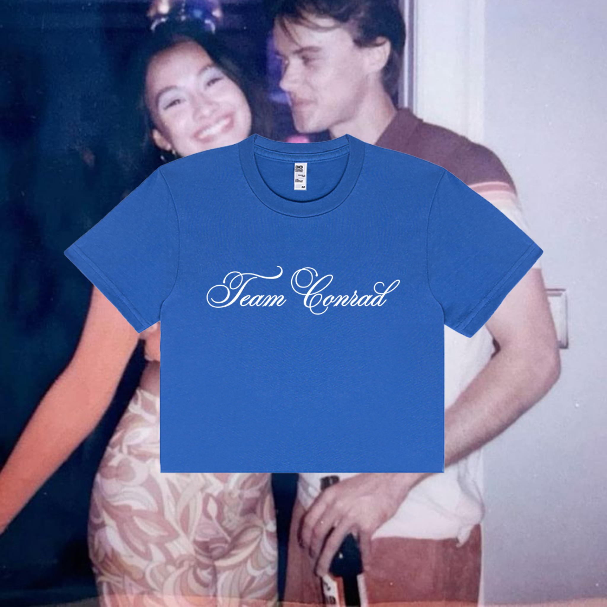 TEAM CONRAD CURSIVE baby tee ☆