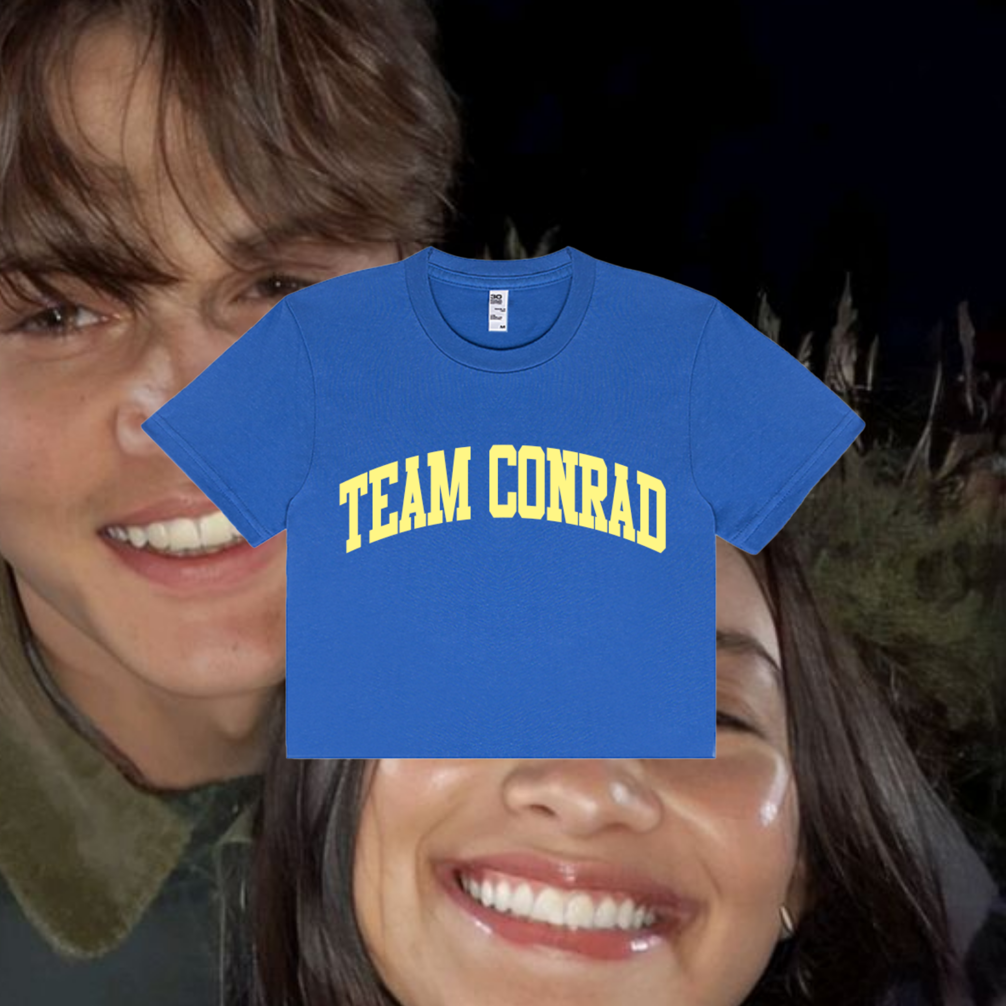 TEAM CONRAD VARSITY baby tee ☆
