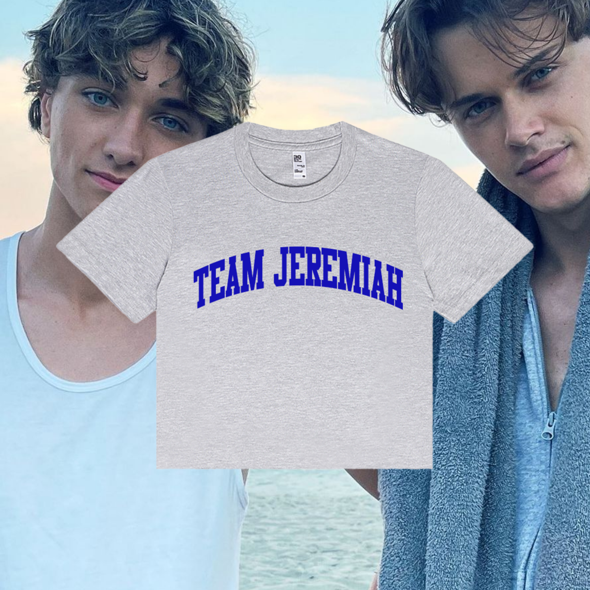 TEAM JEREMIAH VARSITY baby tee ☆