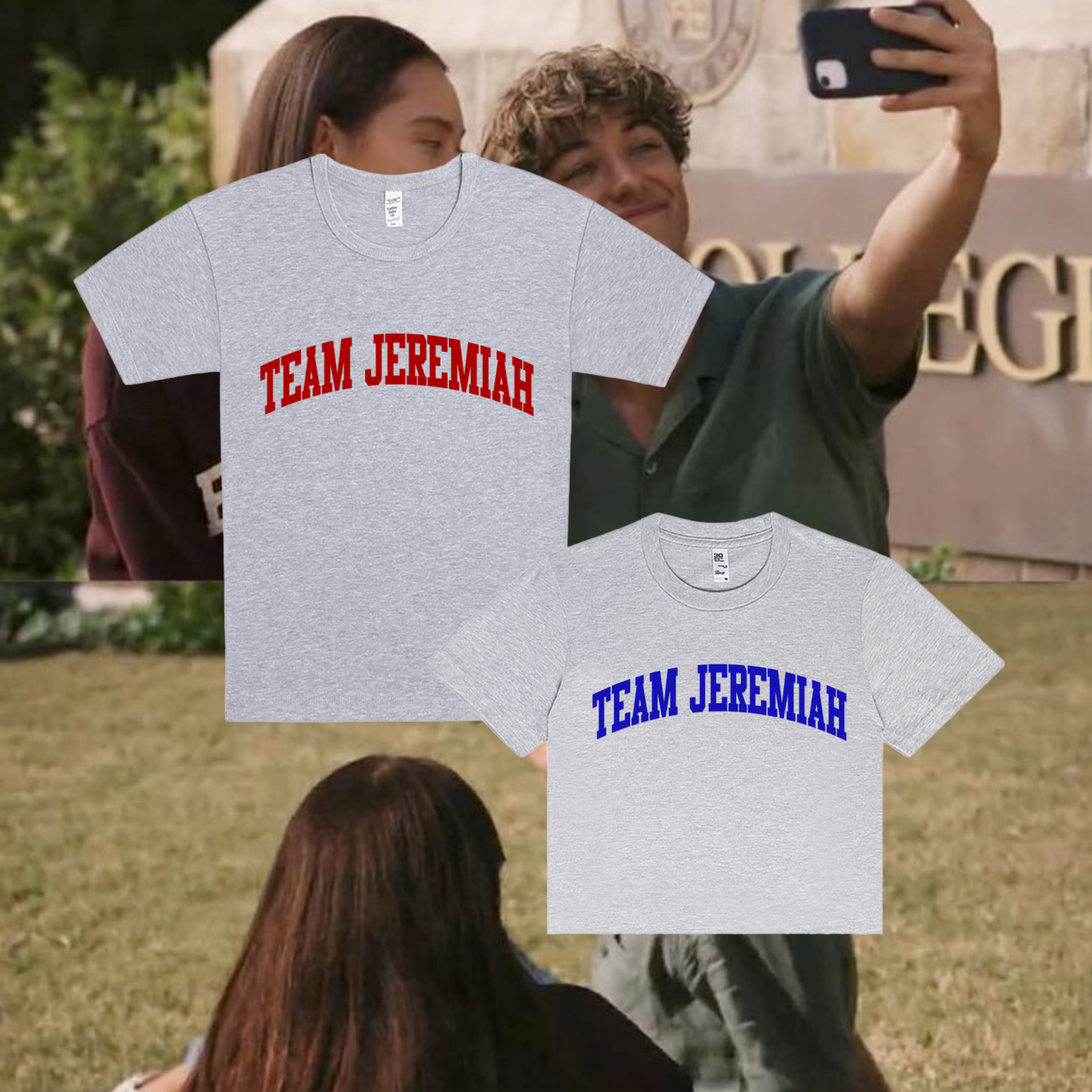 TEAM JEREMIAH VARSITY baby tee ☆