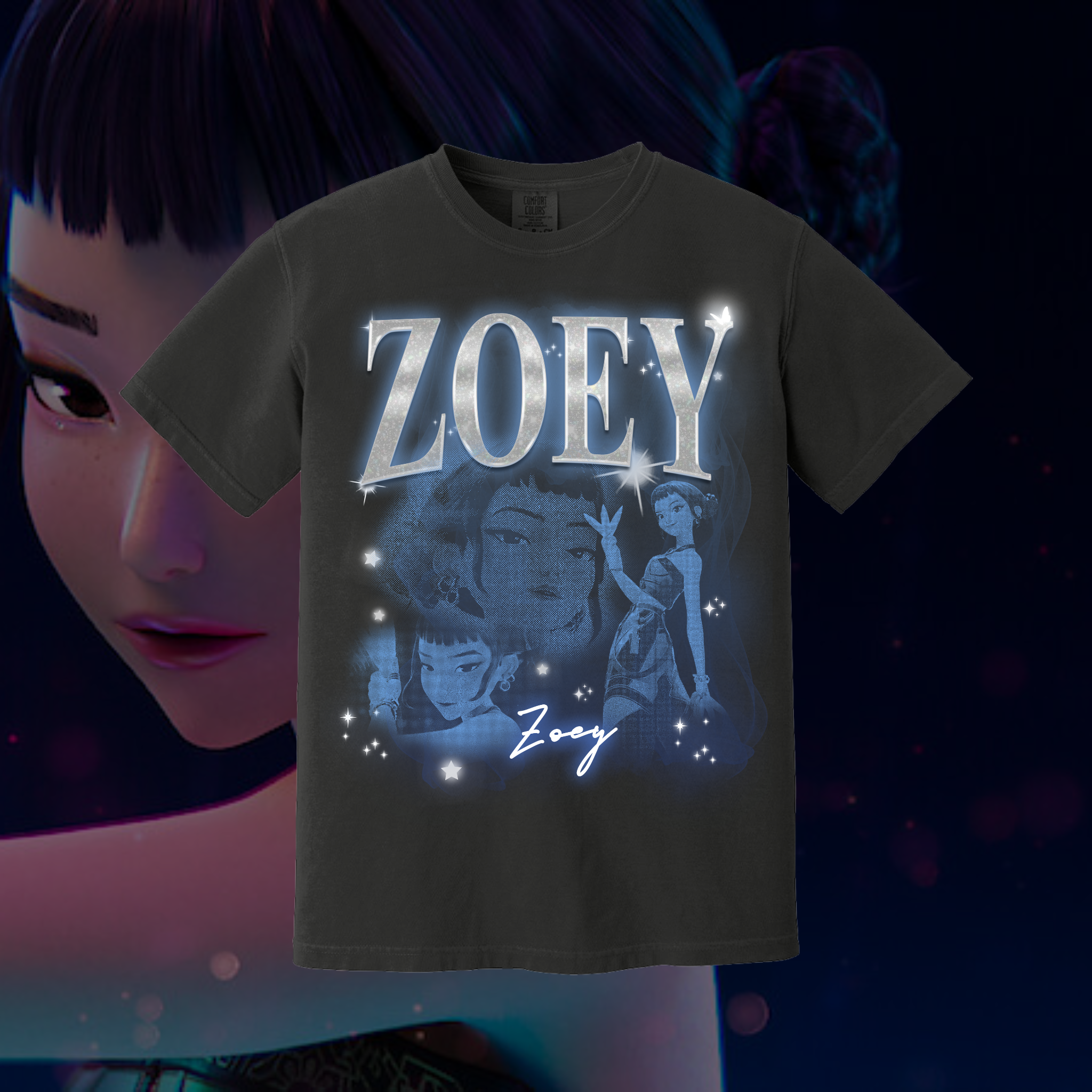 ZOEY - KPOP DEMON HUNTERS 90S VINTAGE BOOTLEG TEE