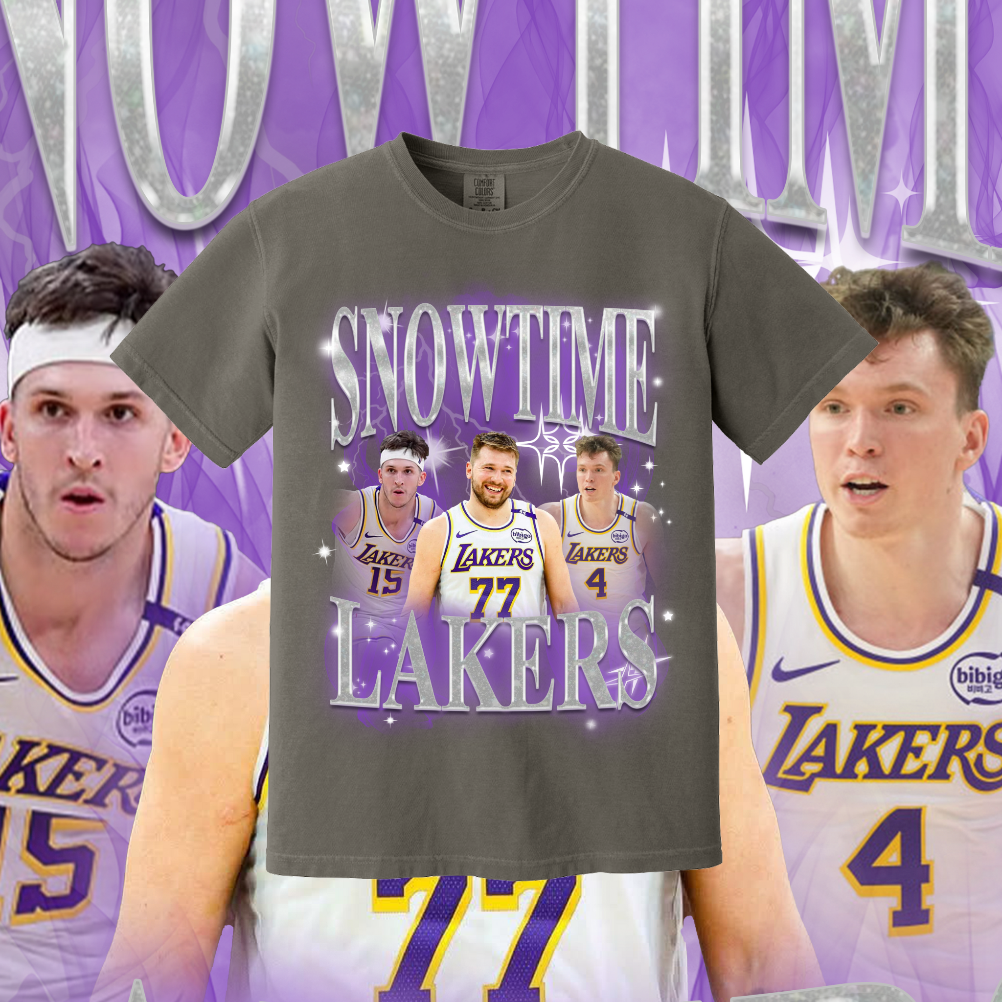 SNOWTIME LAKERS BOOTLEG TEE