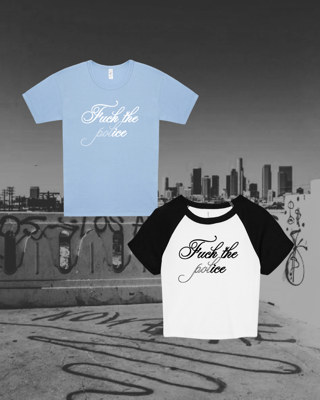 f☆ck the p★lice baby tee