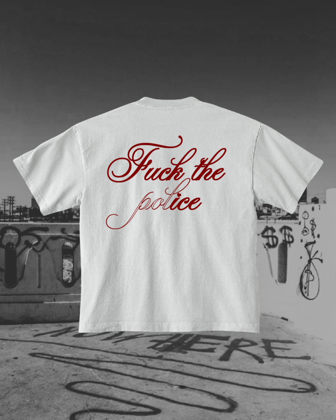 f☆ck the p★lice tee shirt