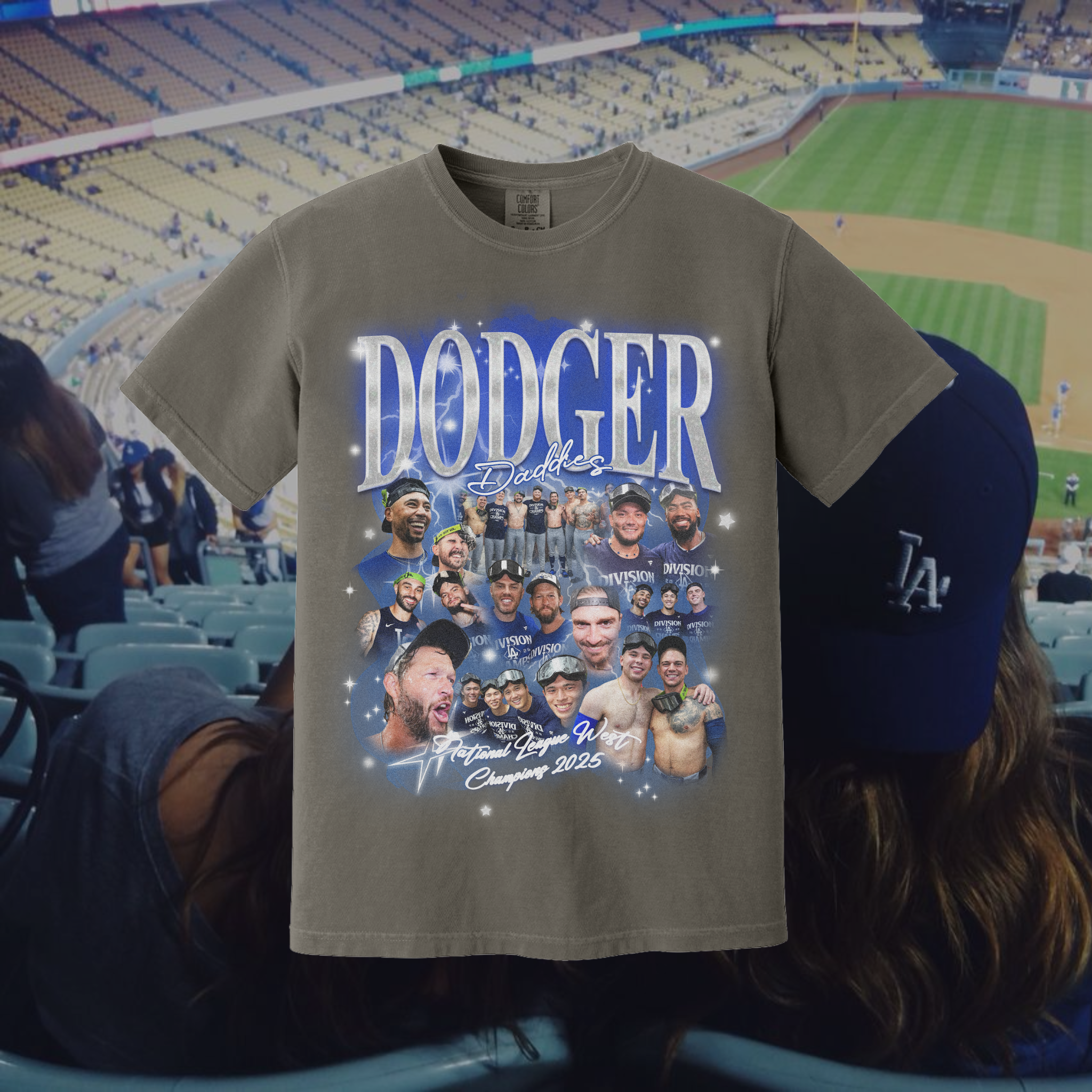 DODGER DADDIES 2025 90S VINTAGE BOOTLEG TEE