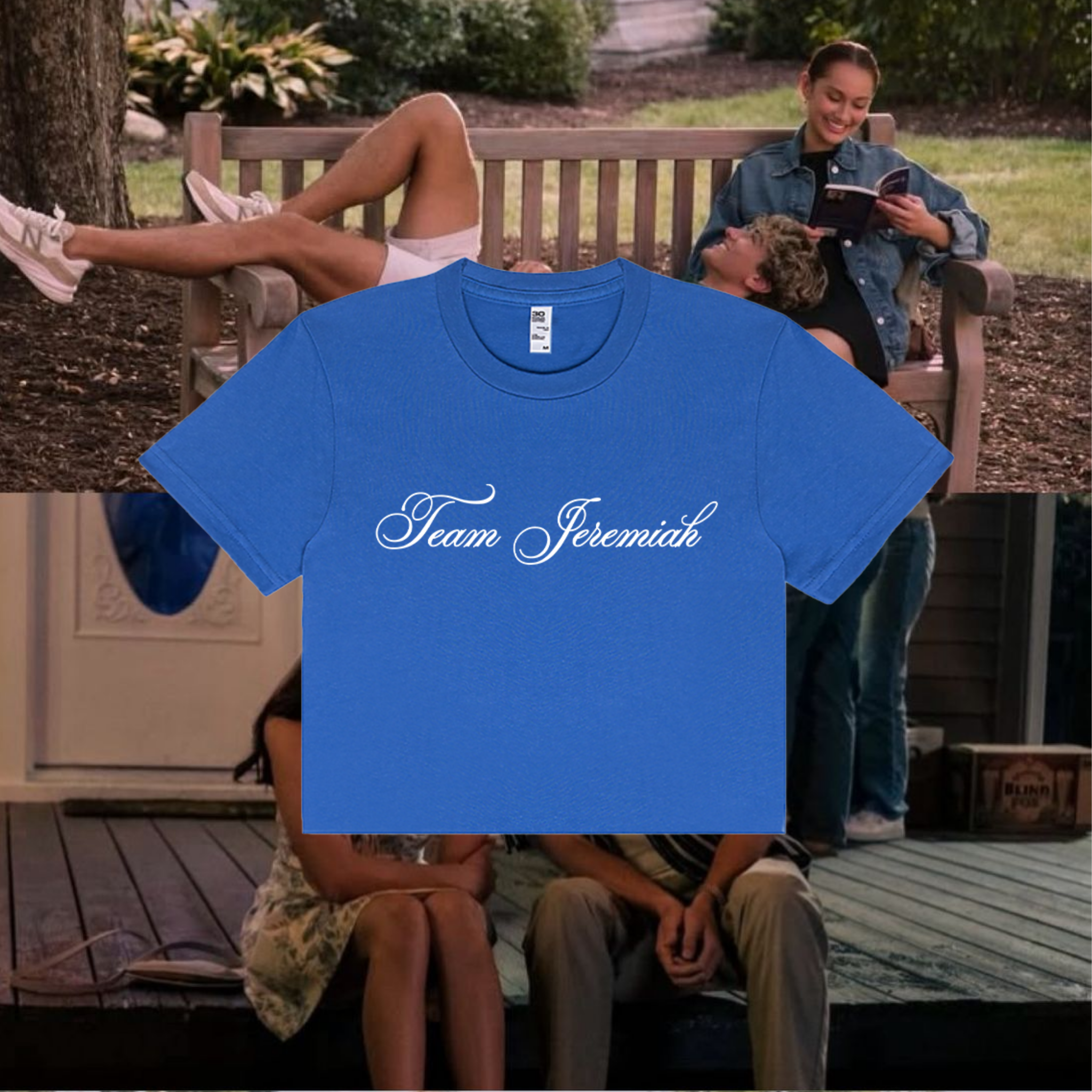 TEAM JEREMIAH CURSIVE baby tee ☆